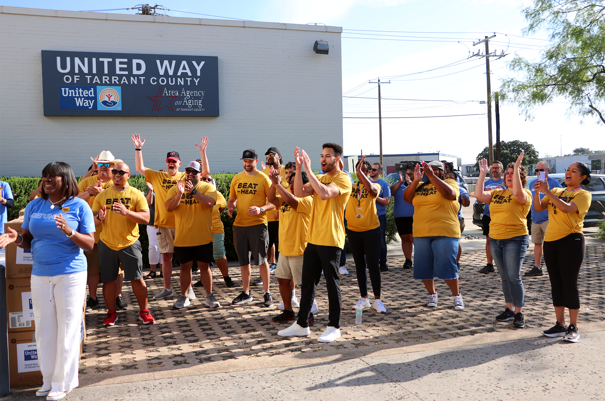 Volunteers gather for UWTC's Day of Action, the official launch of our Beat the Heat program.
